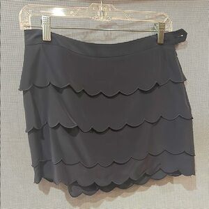 Club Monaco Gray Tiered Mini Skort